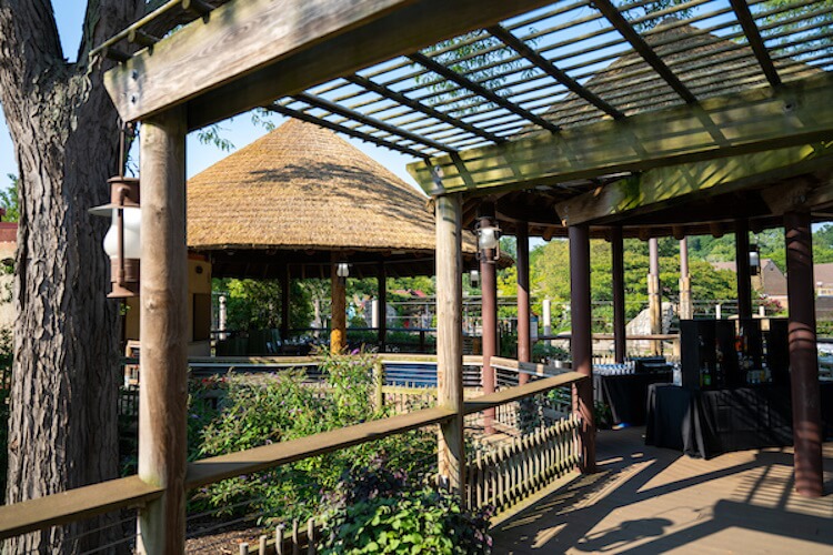 Pergola in an outdoor area