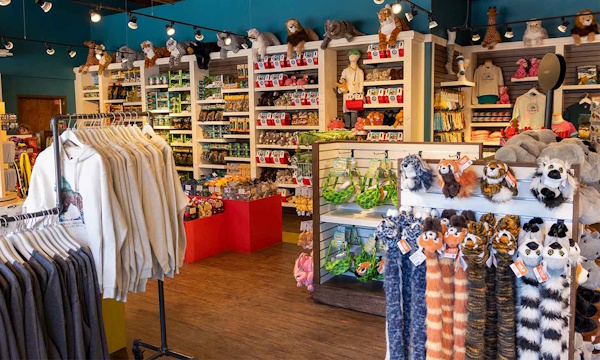 zoo gift shop interior