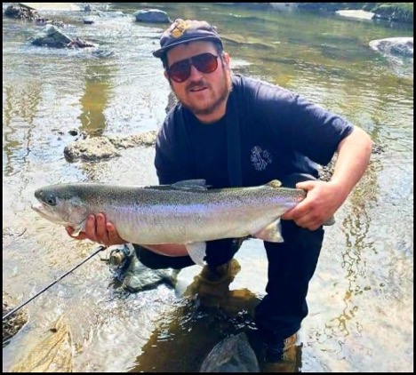 Man holding a fish