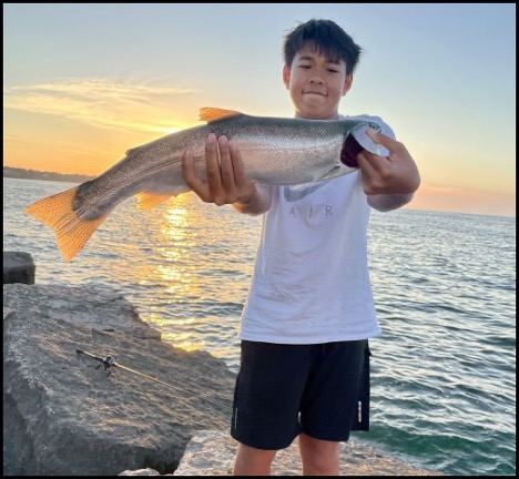 Man holding a fish