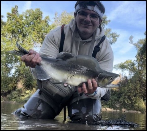 Man holding a fish