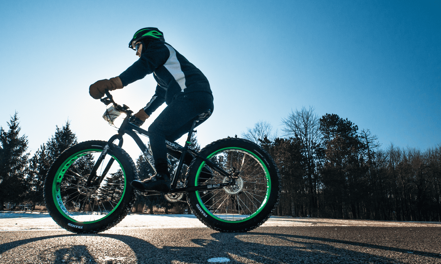 Man biking