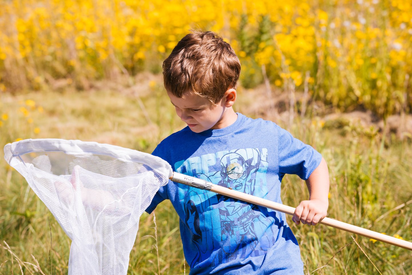 Boy with a net