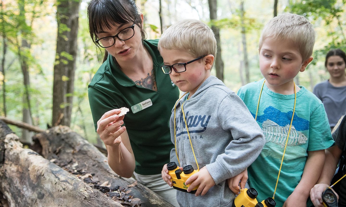 Kids learning about nature