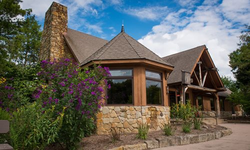 Front of the nature center building