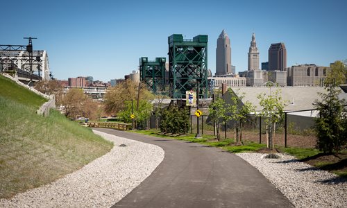 Path with a view of buildings