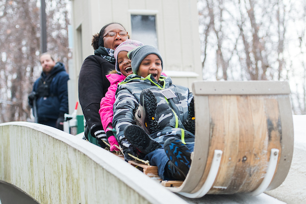 tobogganing