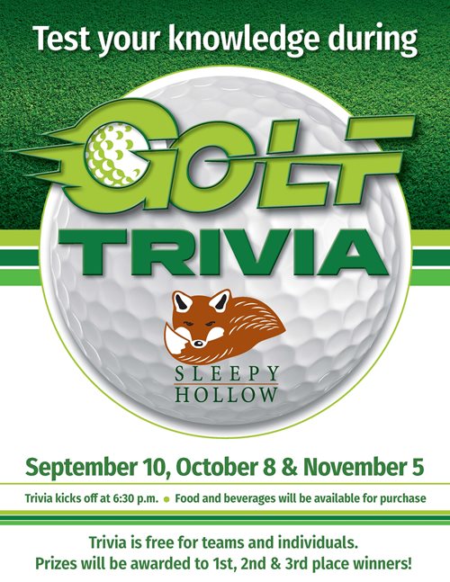 test your knowledge during golf trivia