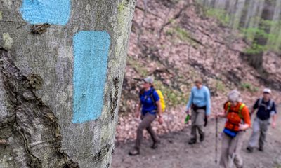 hiking at a reservation